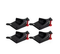 Asyduey Guide de Tuyau de Voiture 4 Pièces, Rouleau de Tuyau de Pneu pour Le Lavage de Voiture, Guide de Tuyau de Pneu, Outil de Lavage en Plastique de Pneus de Voiture-Noir Installation Facil