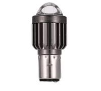 Asyduey H6 BA20D Moto Mini Projecteur LED Les Ampoules de Phare Les Deux Couleurs Blanc Jaune Scooter VéLo Tout TéRran Les VéLos éLectriques la Lampe Frontale