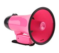 Asyduey Haut-Parleur MéGaphone Compact 25 W PA MéGaphone - avec SirèNe IntéGréE, Enregistreur Vocal, Ouvre-Bouteille,Rose