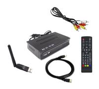 Asyduey ISDB-T 1080P HD Set Top Box Récepteur TV de Diffusion Vidéo Numérique Terrestre avec Câble pour Prise UE Brésil/Chili B