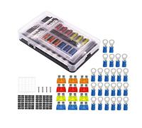 Asyduey Kit de BoîTe à Fusibles de 12 Circuits de Bloc de Fusibles 12V, avec Indicateur LED avec BoîTe à Fusibles Marine NéGative pour Dc12-24V Car Boat RV Truck