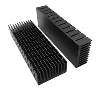 Asyduey Kit de Dissipateur Thermique 2 PièCes 40 Mm 120 Mm X 40 Mm X 20 Mm, Dissipateur Thermique en Aluminium Plus Froid pour Le Refroidissement du Module Thermique Peltier à LED