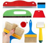 Asyduey Kit D'Outils pour la Pose de Papier Peint, de Papier Adhésif et de Colle à Papier Peint