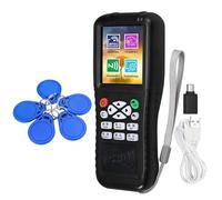 Asyduey Lecteur de Carte à Puce RFID NFC X100 + 5 Porte-Clés CUID Duplicateur RFID Programmateur de Carte D'Identité IC Copieur de ryptée