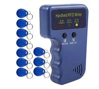 Asyduey Lecteur RFID portable 125 kHz duplicateur copieur carte d'identité programmeur avec 10 cartes réinscriptibles