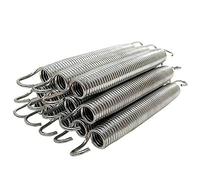 Asyduey Lot de 12 Accessoires de Rechange en Acier à Ressort pour Trampoline de 6,5 Pouces pour Accessoires de Trampoline Extra Bounce Argent