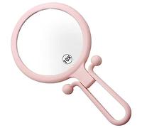 Asyduey Loupe Portative 10X, Miroir de Maquillage Pliant Double Face, Miroir Portatif avec PoignéE RéGlable (Rose)