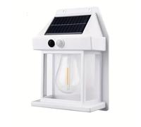 Asyduey Lumières Solaires D'Extérieur, Applique Murale Solaire Du Crépuscule à L'Aube avec Capteur de Mouvement, 3 Modes D'Éclairage, Mur de Sécurité Solaire Étanche et C