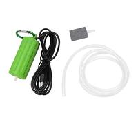 Asyduey Mini Pompe D'Aération USB Pompe À Air Aérateur D'Aquarium Pompe À Oxygène Aller Pêcher Mini Aquarium Ultra Silencieux - Vert