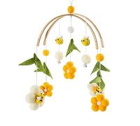 Asyduey Mobile pour Berceau de pour Garçons Filles/Abeilles Mobile pour Chambre D'Enfant/Mobile pour Chambre D'Enfant/Mobile en Boule de Feutre Neutre/Mobile au Plafond et Facile à Utilis