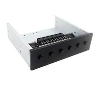Asyduey Module de Commutateur d'alimentation de Disque Dur de ContrôLeur de SéLecteur de Disque Dur à 6 Voies pour Support D'Ordinateur de Bureau Disque Dur 2,5/3,5 Pouces