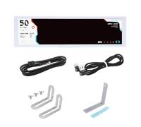 Asyduey Moniteur de Température D'Ordinateur de 8,8 Pouces (Thème Dynamique Pris en Charge), Écran Secondaire IPS Type C CPU RAM HDD Données FPS Moniteur Blanc