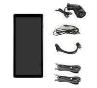 Asyduey Moniteur Vertical de Vue Latérale de Voiture de 10,36 Pouces pour Rétroviseur de Camion et de Bus, Écran Tactile, Enregistreur DVR IP68 à 2 Canaux, Gauche
