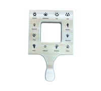 Asyduey Nature Guide Finder Jouet Portatif en Bois pour Tout-Petits, Planche Double Face, Plante D'Extérieur pour Enfants, Facile à Utiliser -A
