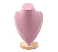 Asyduey Organisateur de Présentoir Pendentif Boucles d'oreilles Collier Mannequin pour Vitrine de Magasin Décor Support de Chaîne de Base en Bois C Facile à Installer