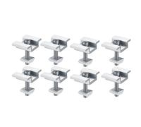 Asyduey Pack de 8 Supports de pour Panneau Solaire, Pinces D'ExtréMité pour Panneau Solaire, Pinces Centrales, pour Module Solaire de Panneau Solaire PV 30 Mm