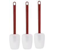 Asyduey Paquet de 3 Spatules en Silicone Résistant à la Chaleur Spatule en Caoutchouc de Silicone Grattoir Spatule 10 Pouces, Utilisation en Cuisine B