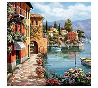 Asyduey Peinture par NuméRos Kit de Peinture Acrylique DIY pour Enfants et Adultes 40X45Cm Motif de Port Silencieux avec 3 Brosses