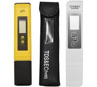 Asyduey PH MèTre Et TDS MèTre, Testeur NuméRique De Qualité De L'Eau, 0-9990 PPM, Mesure CE Et TempéRature 0,01 PH Haute PréCision