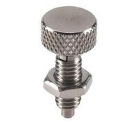 Asyduey Piston à Ressort RéTractable à la Main avec PoignéE MoletéE Goupilles de DéVerrouillage de Type M6 en Acier Inoxydable pour BoîTe à Outils Roulante A