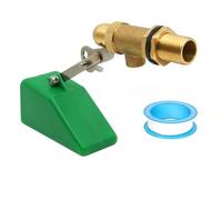 Asyduey Pour le Contrôleur de Niveau Automatique Du Réservoir D'Eau, Soupape de Flotteur en Laiton de 1/2 Pouce avec un Bras Réglable, des Pièces de Remplacement, une Vanne à Billes