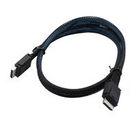 Asyduey pour PCIe Oculink SFF 8611 4I vers Mini SAS SFF-8611 4I Server Super Speed Cable Extension de Données Mâle à Mâle Cordon de Transfert