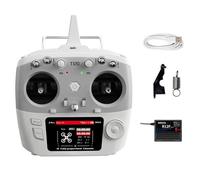 Asyduey pour RadioLink T12D 12CH Émetteur RC + Récepteur R12F 2.4GHz Télécommande pour Drone FPV Avion à Voilure Fixe Voiture R