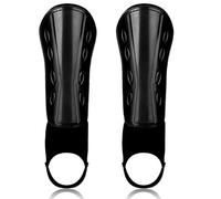 Asyduey ProtèGe-Tibia de Football AntidéRapant pour Enfants éQuipement de Protection du Tibia Rembourré avec Sangles RéGlables de Soutien de la Cheville, 18 X 13 Cm