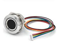 Asyduey R503-5V RGB LED DC5V UART MX1.25-6Pin Scanner de Capteur de Module D'Empreintes Digitales Capacitif éTanche pour Android
