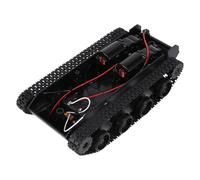 Asyduey Rc RéServoir Intelligent Robot RéServoir Chassis Kit en Caoutchouc Chenille Chenille pour 130 Moteur Bricolage Robot pour Enfants