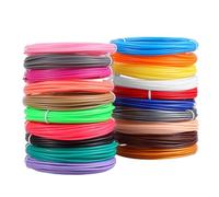Asyduey Recharges de Filament pour Stylo 3D 10M Filament PLA Multi-Types de 1,75 mm 20 Couleurs, pour l'art et Les Enfants, Compatible avec la Plupart des Stylos 3D Installation Facile