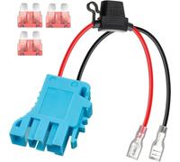 Asyduey Remplacement du Connecteur de Faisceau de Câbles 12 AWG Compatible avec la Batterie Peg-Perego 12 V SLA sur Les D'Équitation de Véhicule