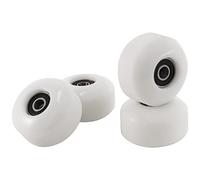 Asyduey Roues de Planche à roulettes avec Roulements 52X30Mm Street PU Roues Pièces de Planche à roulettes Cruiser Roues de Planche Longue (Ensemble de 4) Blanc
