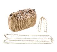Asyduey Sac de Soiree de Strass Or, Sac a Main pour de Mariee
