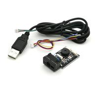 Asyduey Scanner de Codes à Barres Filaire USB GM65 Lecteur de Codes à Barres 1D 2D Module de Lecteur de Code QR Buzzer CMOS pour Rappeler avec Câble UART