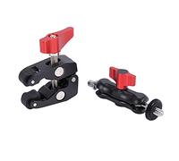 Asyduey SLR CamÉRa Bras Magique Double Griffe Pince À Griffe Crabe Clip Moniteur Universel Support Rotule Pince Support Super Support
