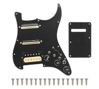 Asyduey SSH-Coil Splitting Guitare Électrique Pickguard 2 Mini Humbucker + 1Humbucke + Silence Switch Chargé Précâblé Scratchplate B