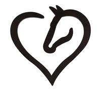 Asyduey Suspendu Amour Cheval Coeur en Bois Mur Art DéCor à en Bois Cheval Coeur Mur Signe Sculpture pour DéCoration de Mariage à