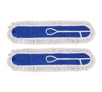Asyduey Tampons de Vadrouille Commerciaux de 36 Pouces pour Le Nettoyage,Nettoyage du Bureau, du Garage, de L'Entrepôt de Bois Dur, de L'Usine et du Centre Commercial, 2 Pièces Bleus