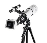 Asyduey Télescope Astronomique Professionnel Monoculaire 70300 Oculaire Électronique 70 mm Grande Ouverture pour L'Observation des Étoiles et des Oiseaux