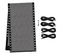 Asyduey Tissu de Chaise de Remplacement avec Cordon à Pâte Élastique pour Chaise Salon Extérieure pour la Fronde Chaises de Pelouse Pliante Extérieure Noire Noire