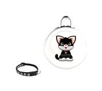 Asyduey Traqueur GPS Anti-Perte pour Animaux de Compagnie, Bluetooth, Localisateur Étanche Portable Intelligent, Collier de Suivi en Temps Réel, Dispositif de Recherche, Chat