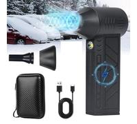 Asyduey Turbo Blower Handheld Snow Blower, Portable de Petite Voiture à Main-D'Œuvre Mini la Souffleuse de Neige à Poussière avec LED