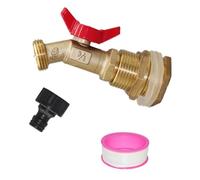 Asyduey Tuyau D'Arrosage Extérieur, D'Arrêt, D'Arrêt 3/4 Pouces Mâle NPT X 3/4 Pouces Mâle GHT, Fileté en Cuivre