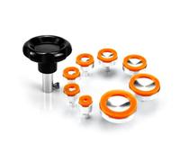 Asyduey Type de Vis à Aspiration Ouvre-Boîtier de Montre Dissolvant avec 8 Têtes de Colle Kit Outil de Réparation de Montre Accessoires de Remplacement pour Horlogers-A