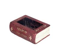 Asyduey Vase Floral en Résine en Forme de Livre Littéraire, Pot de Fleurs Succulentes pour Jardin, Paysage, Salon, Jardinière Décorative