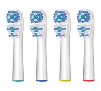 ASYH Dual Clean Lot de 4 têtes de brosse à dents électriques compatibles avec les brosses à dents électriques Oral B 100 500 1000 2000 3000 5000 6000 7000 et autres modèles