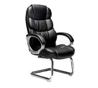 ASYHONG Chaise Confortable de Back-Office Classique en Cuir Simple Chaise Boss de Loisirs pour l'étude de Bureau Usage à Domicile (nègre) KeYJ