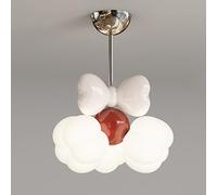 ASYHONG Pendre de Plafond géométrique, Lampe Suspendue décorative Princess Room avec Finition Blanche, lustres à LED Modernes, plafonniers d'éclairage du Couloir, Mode 19W - 3 Color KeYJ