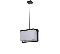 ASYHONG Pendre en Tissu, lumière Suspendue rectangulaire, luminaire E27, des Lampes de Suspension Minimaliste Modernes pour Le Couloir, la Cuisine, la Salle à Manger, 1M Boom réglable KeYJ